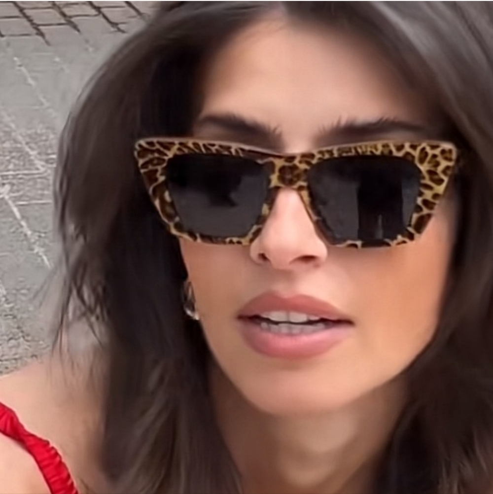 Celine Leopard Print Sunglasses